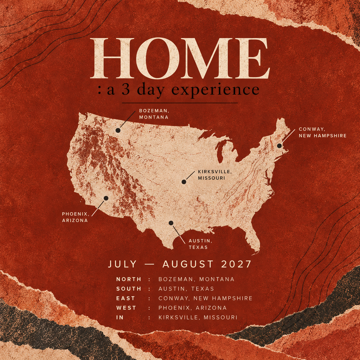 HOME:  a 3 Day Experience 2027