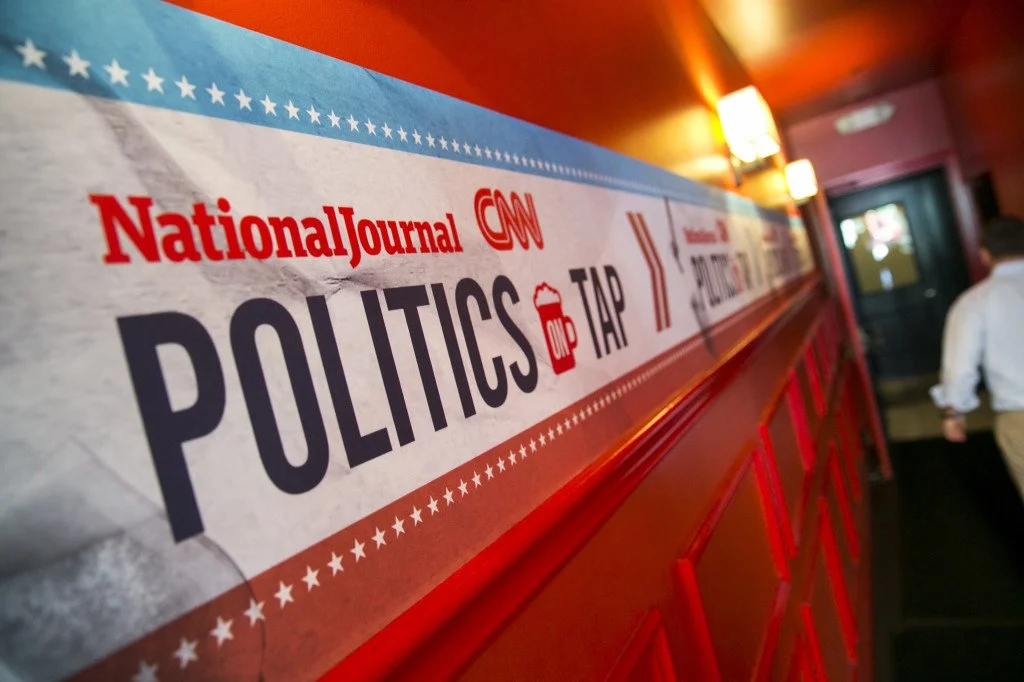 POLITICAL EVENT SIGNAGE FOR NATIONAL JOURNAL AND CNN