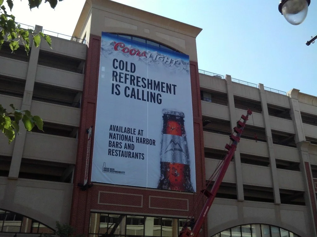 OUTDOOR MESH BANNERS FOR COORS AT NATIONAL HARBOR