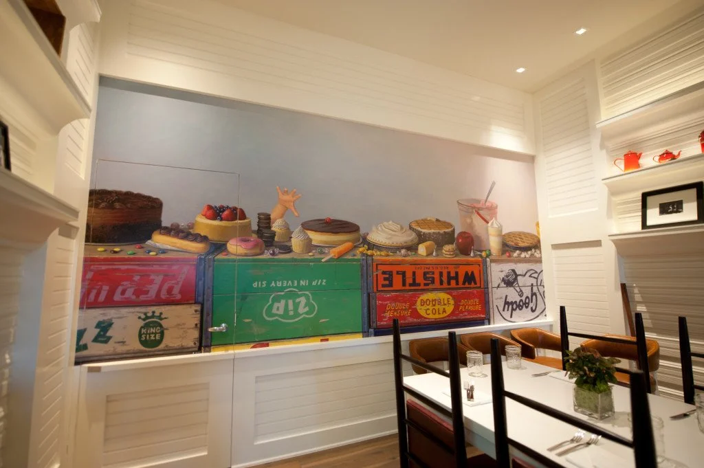 CUSTOM WALLPAPER FOR AMERICA EATS TAVERN