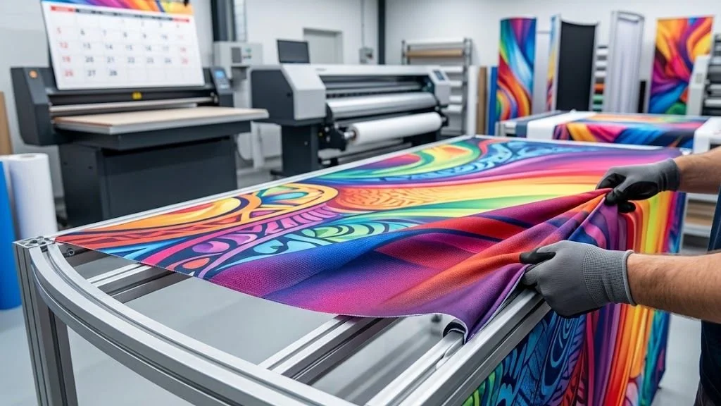 Do Printing Services in Alexandria, VA Use Dye Sublimation for Reusable Fabric Displays?