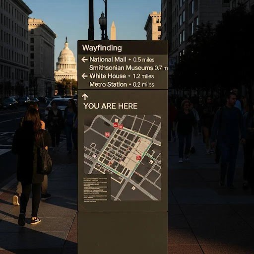 Professional Custom Wayfinding Signs for DC's Unique Landscape | CSI — CSI