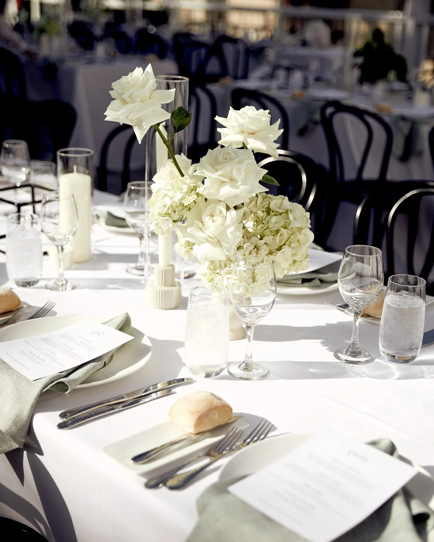 Classic white and green styling will always have special place in our hearts.

Styling items and set up @ponistudio
Photography @madforyoucreative
Venue @gardenshouseag
Florals @wildflos 
Stationery - The brides own Mum!