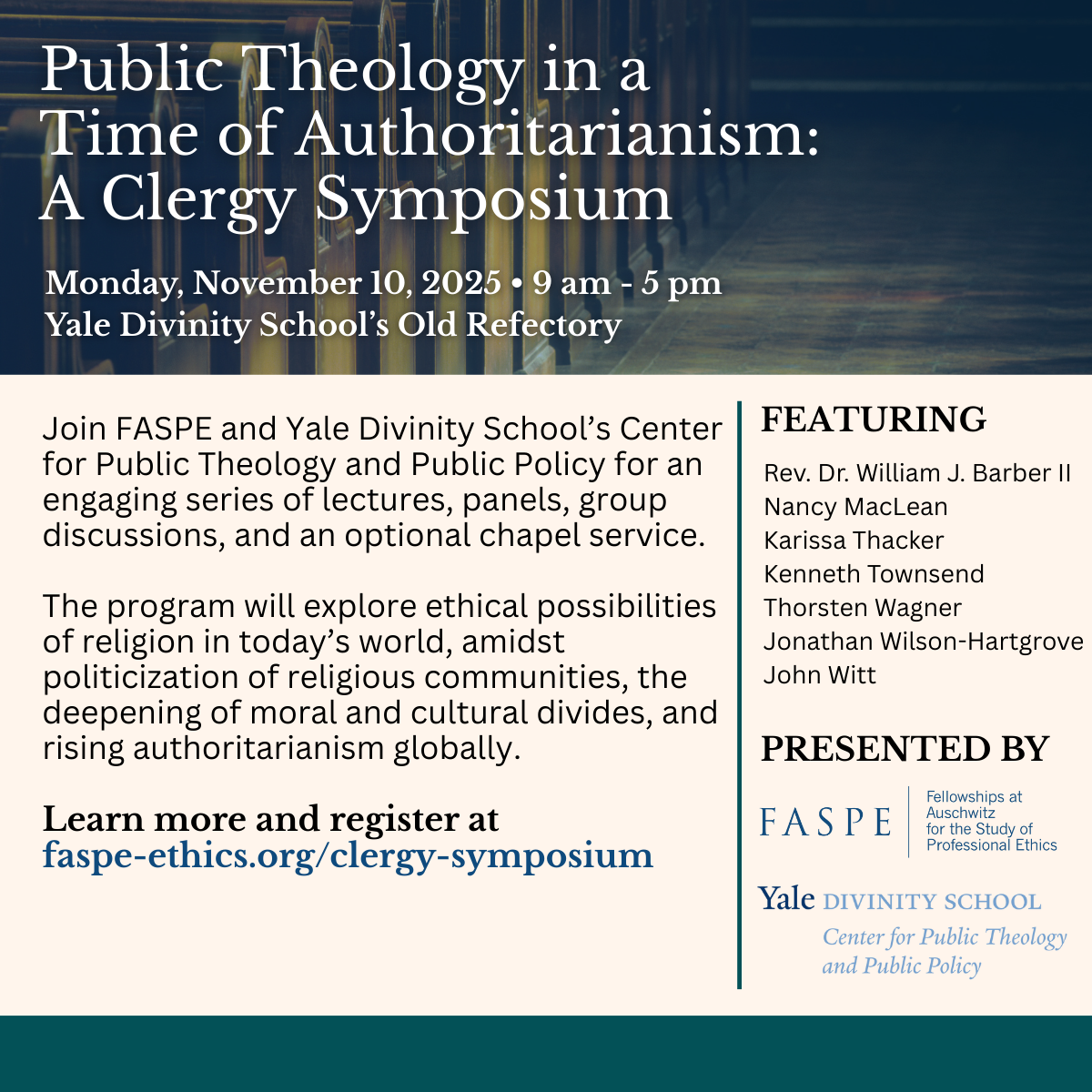 Public Theology in a Time of Authoritarianism: A Clergy Symposium