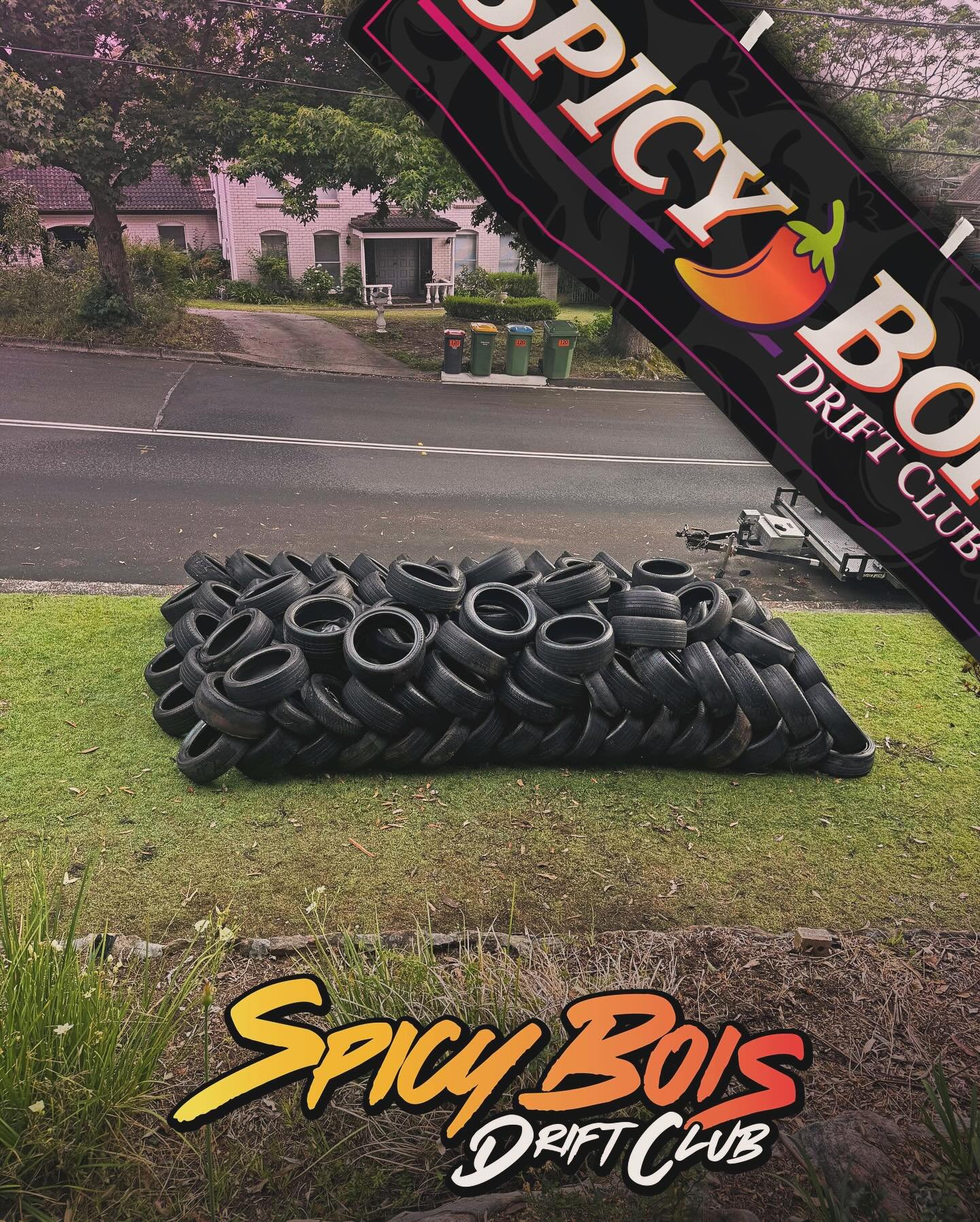 ✨📣GIVEAWAY📣✨
Sheeeesh that&rsquo;s a lot of tyres! Can you guess how many? 
The first person to comment the correct number by 7pm Friday 15/11 will receive a free Spicy naboori shipped to your door! 

One comment per person
Followers only