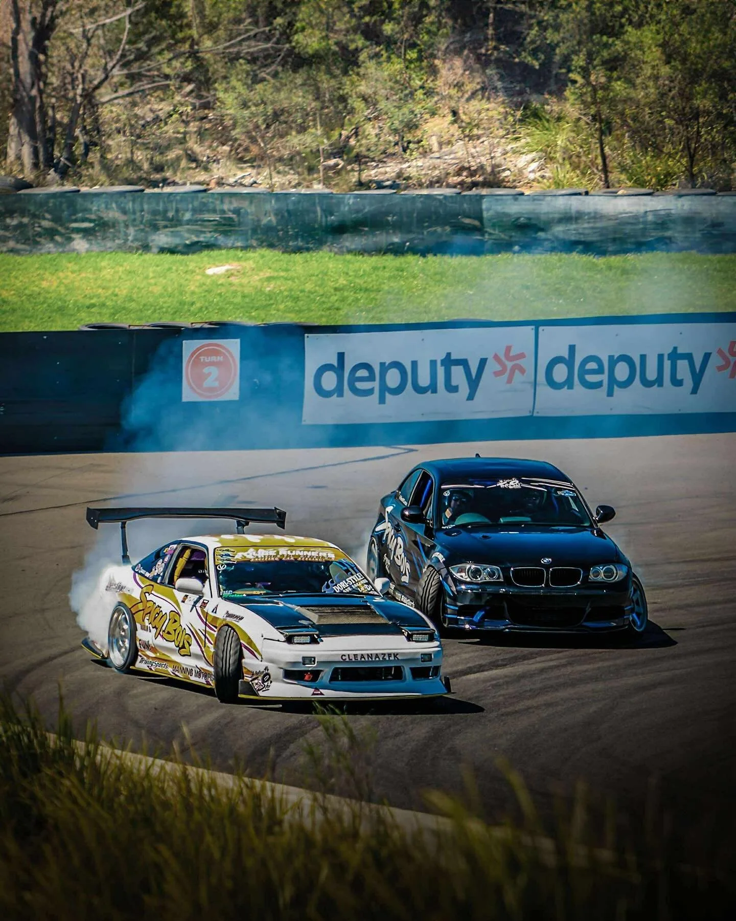 REV GP! who is ready and wants to come drive for a shot at $4000? like WHAT? Hundreds of dollars worth of other prizes for 2nd and 3rd place. 
Jono&rsquo;s chipped in a fresh set of tyres for whoever does the biggest burnout&hellip; Spicy Merch tent 