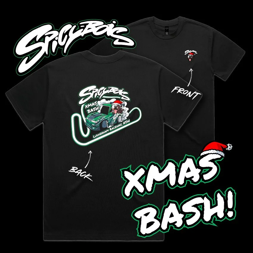 Event tee drop for our Xmas Bash on the 20th December ft. Santa Steve! 🌶

These wont be available on the day (because we all plan on driving) so if you want one, get on the pre-order RN. 

Who tf is Steve? That's @rowdy1997 's doggo. He's chill. 

A