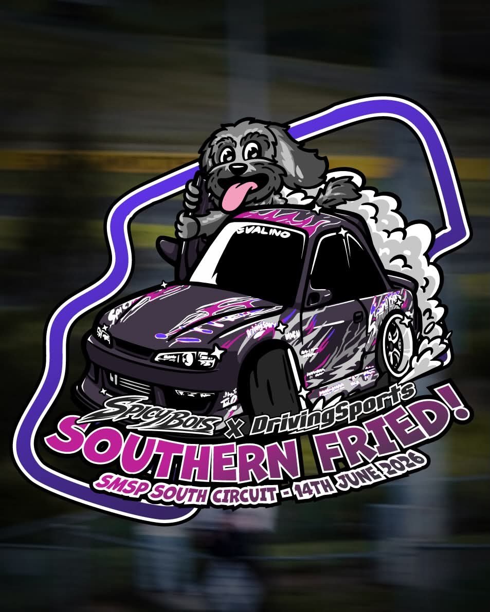 Introducing - Southern Fried! 
Join the Bois on June 14 for Southern Fried. A night of Drifting, on South Circuit at Sydney Motorsport Park.
Drivers will be on track from 6:30pm to 10:30pm - we want maximum seat time for every driver with minimal dow