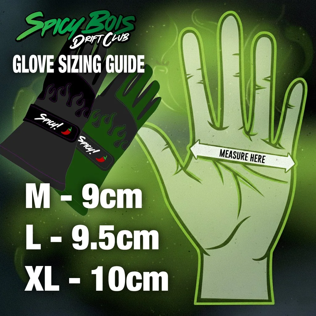 Drifitng Gloves - Sizing Guide.