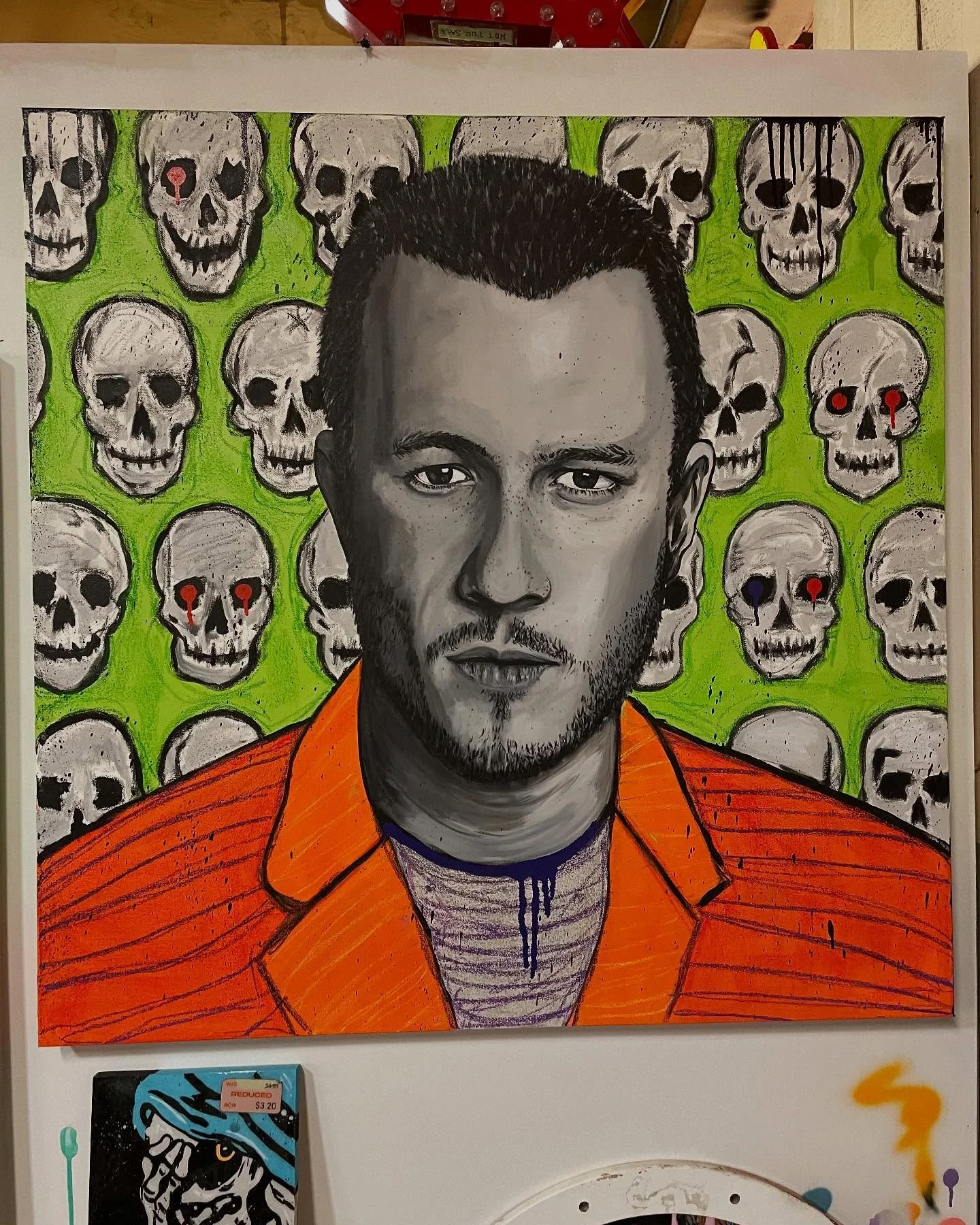 &ldquo;2008&rdquo; 36x36 acrylic, pastel, ink on canvas
DM for info
