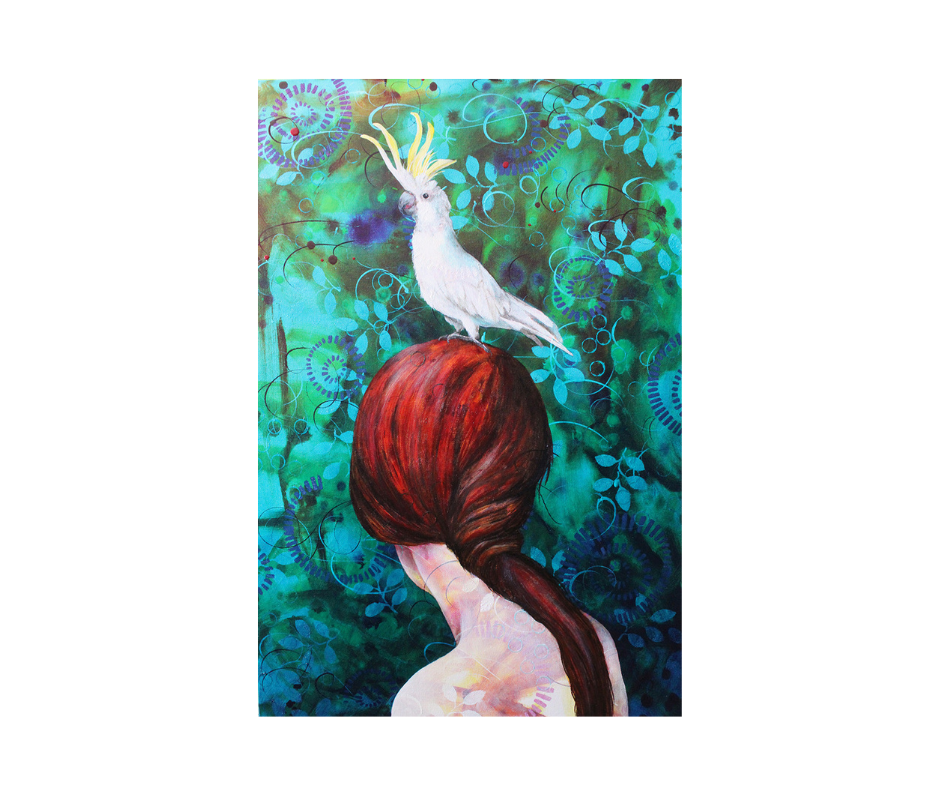 Cockatoo Crown by WA artist Michelle Gilks- Up the Hill Gallery #1.png