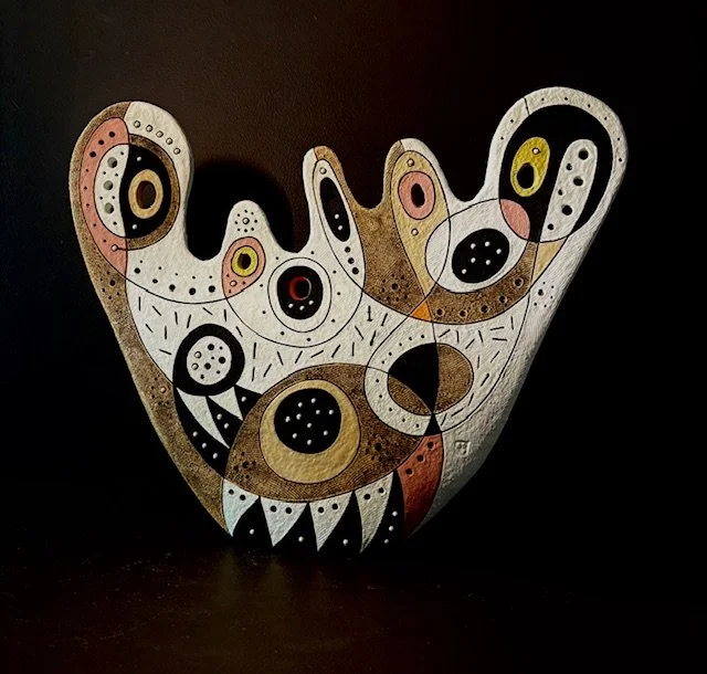 Freeform Vessel Horizontal Chartreuse - Rodney Blumenfeld