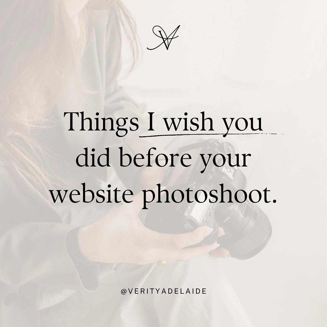 Are you needing to do a photoshoot for a new website, brand refresh, or just an update to your brand image library?

Here&rsquo;s some tips to consider prior to your next photoshoot.

Or if you&rsquo;d like some professional help, I offer Photoshoot 