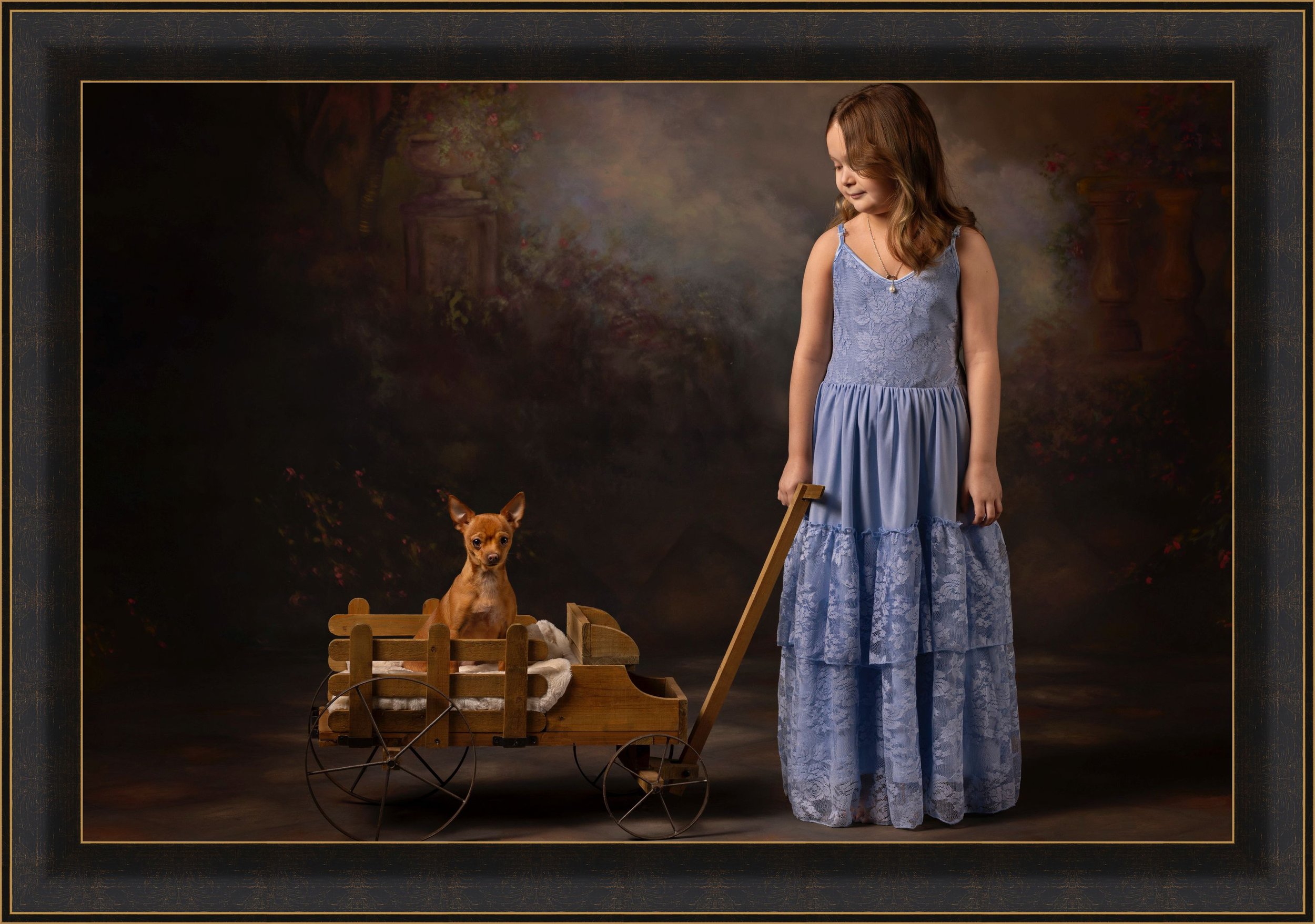 Girl with Pup in Wagon Washington Pa.jpg