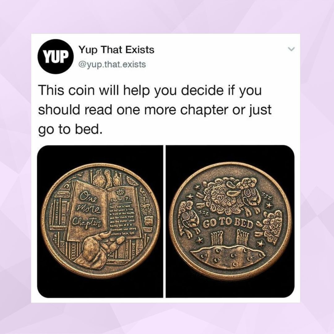 Sometimes you just need a little fate coin in your life, (Hopefully is weighted for one more chapter to always win)

🏷️ #Bookstagram #booktok #bookobsessed #bookrecommendations #booklovers #bookclub #bookish