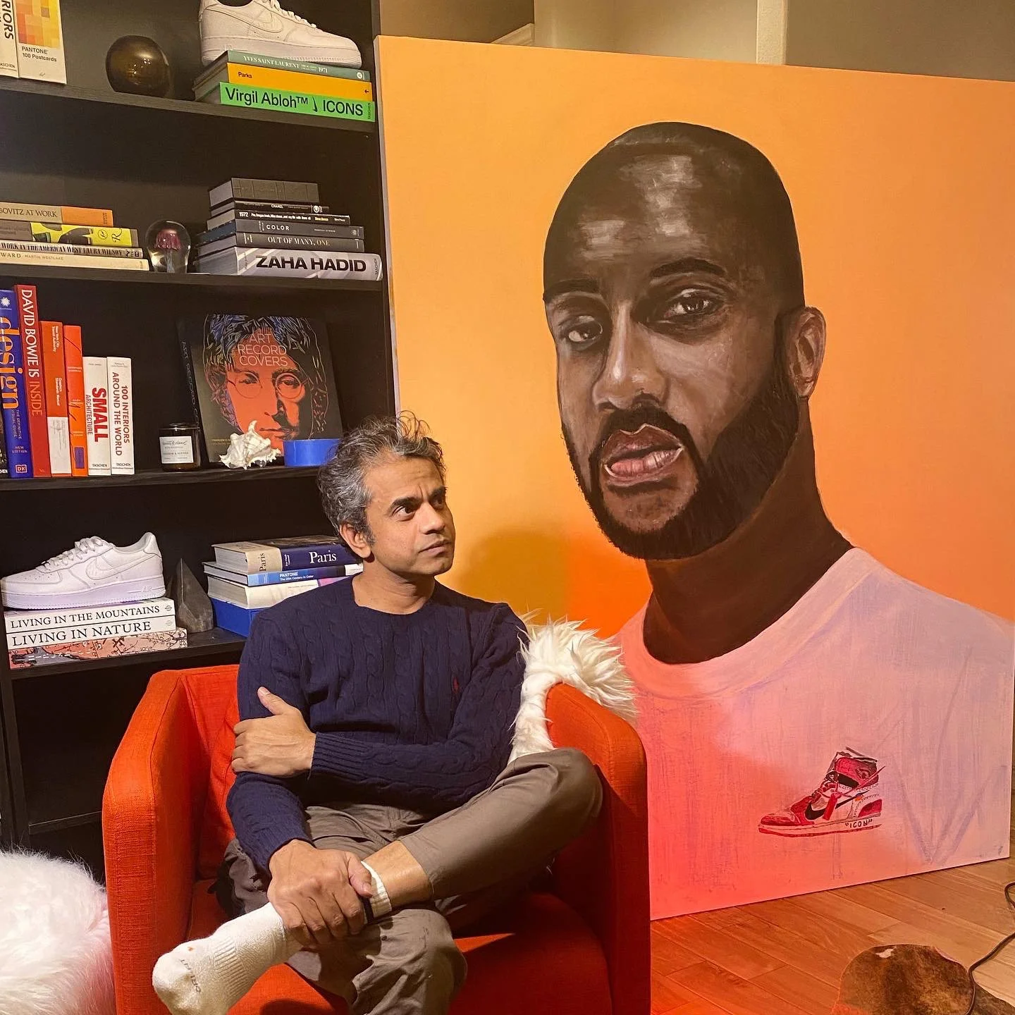 'Virgil'
Spray Paint, Acrylic and Oil
60 X 72 Inches on canvas