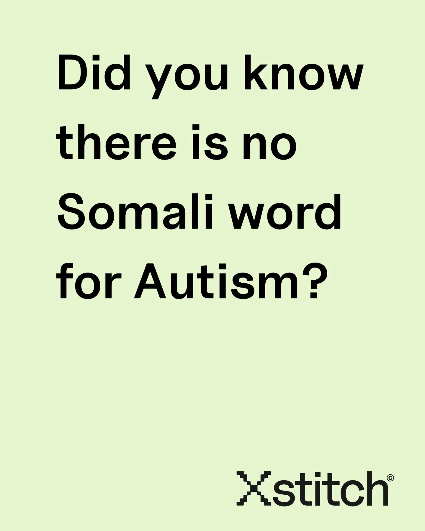 In a recent project, we learned something powerful:
In the Somali language, there is no direct word for Autism.
Working with translators, we discovered how language shapes understanding and how vital it is to meet people where they are.
This remind