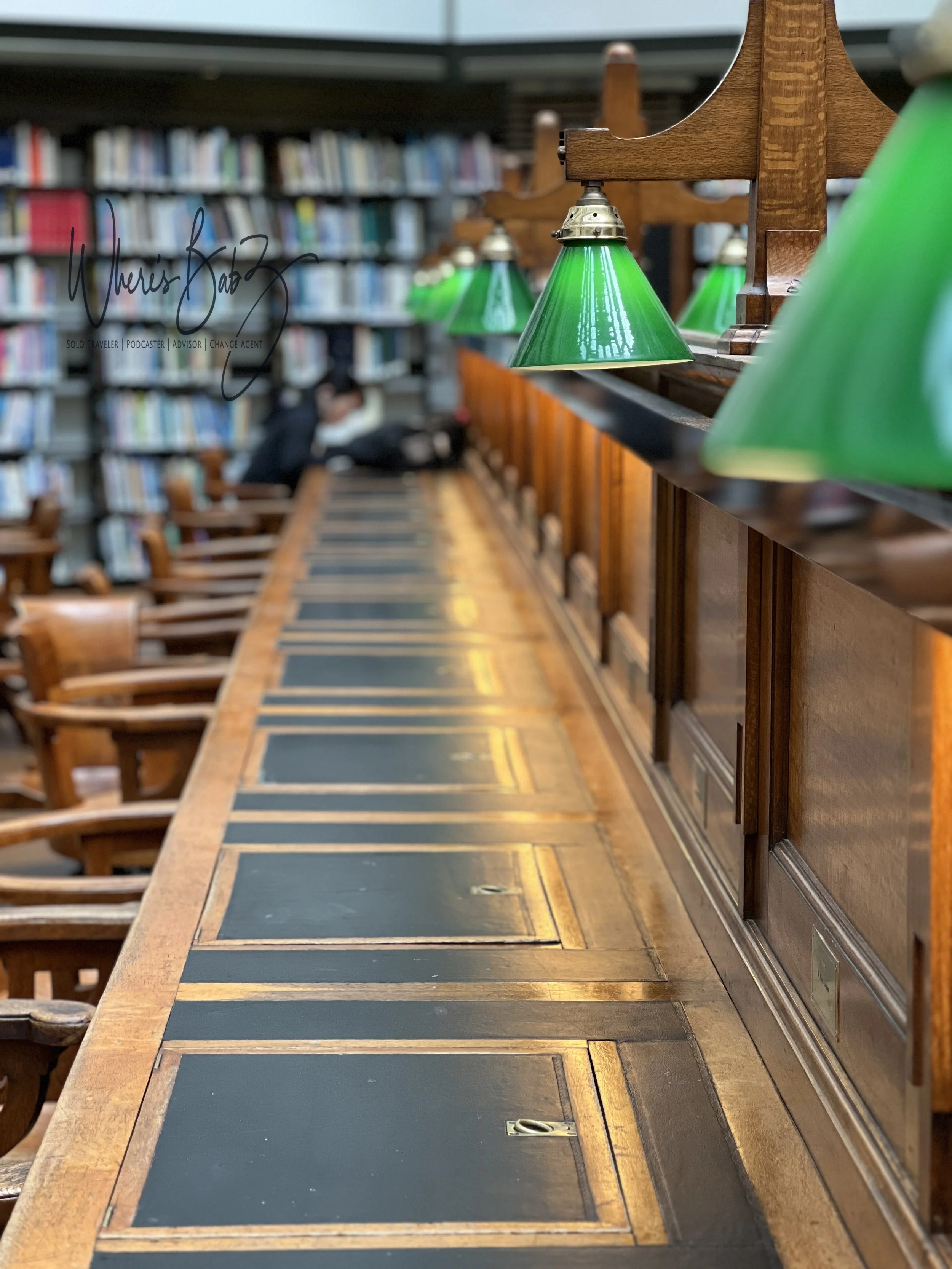 State Library of Victoria - a beautiful interior design of old and new. The reference library for the state. The City Library provides the lending side of literati.