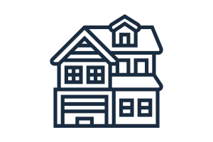 Multi-storey house window clean.