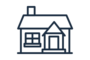 Single-storey house window clean.