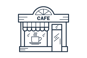 Restaurant and Storefront window cleaning icon