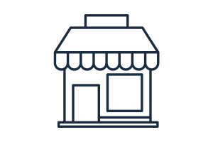 Storefront window cleaning icon