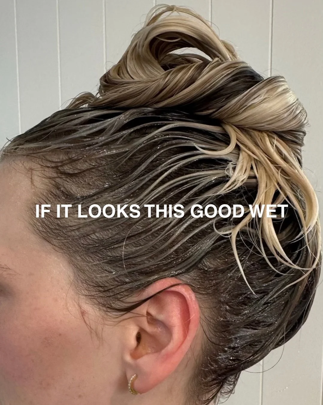 THE WET HAIR CHECK NEVER LIES.

There&rsquo;s a very unglamorous part of every hair appointment where the hair is soaking wet, clipped up, there&rsquo;s a towel around the shoulders and absolutely nobody is thinking about taking a photo.

It&rsquo;s 