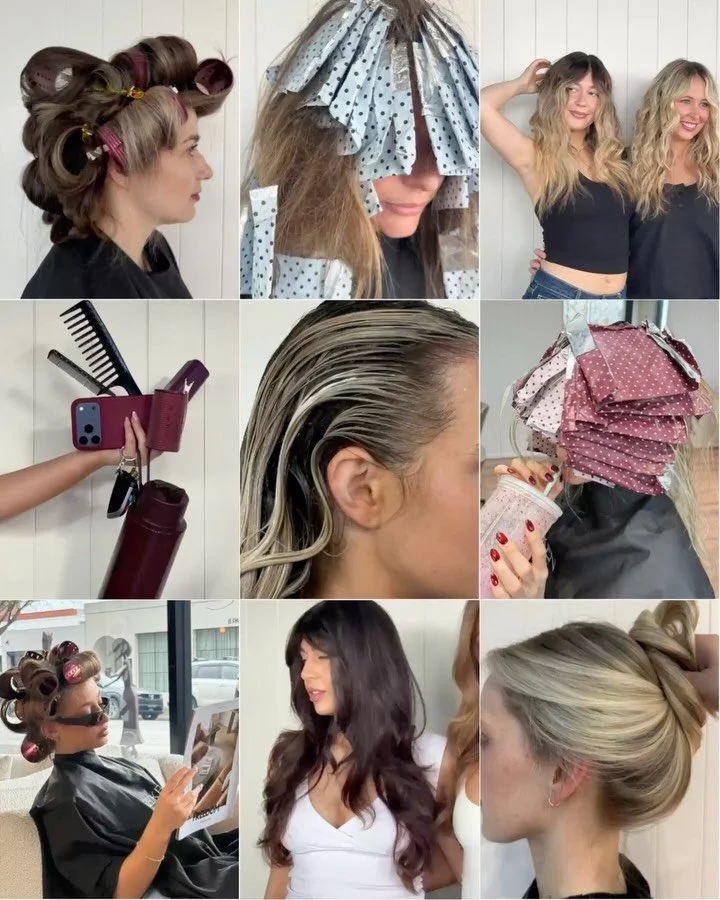 it&rsquo;s just a rollers, blonde, foils and @hello.bleach world 💋