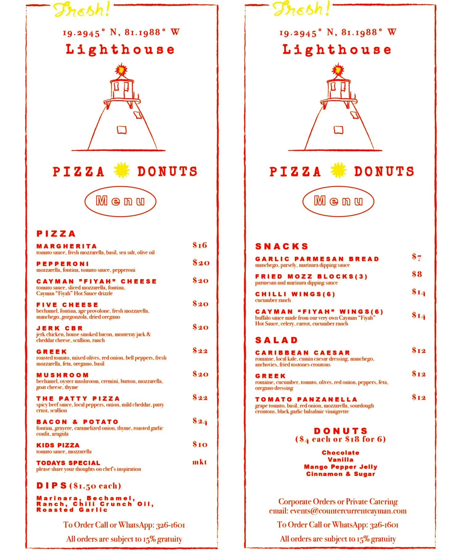 Lighthouse Pizza and Donuts — LIGHTHOUSE PIZZA & DONUTS