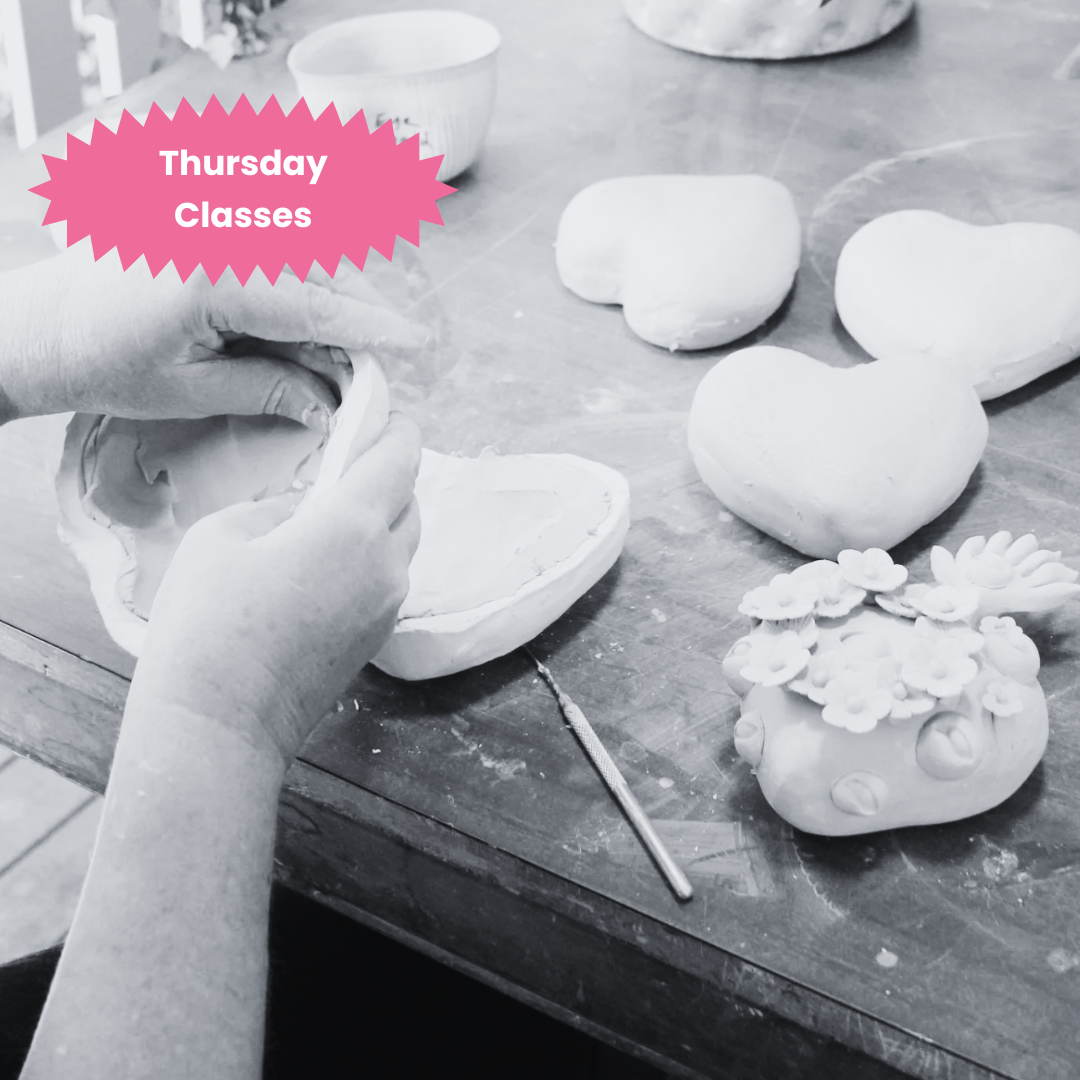 Thursday 6 Week Ceramic Classes with Clairy Laurence & Bron Thomson