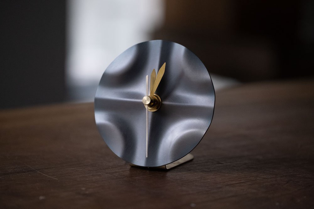 CymaScope - Brass Desk Clock