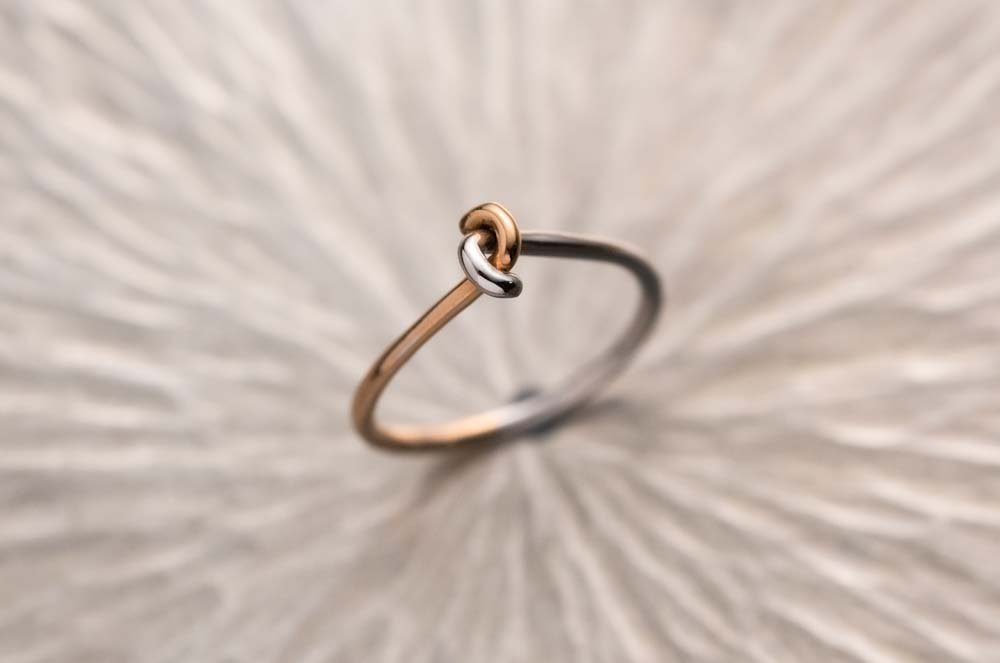 18K Pinkie Swear Duo Gold Ring