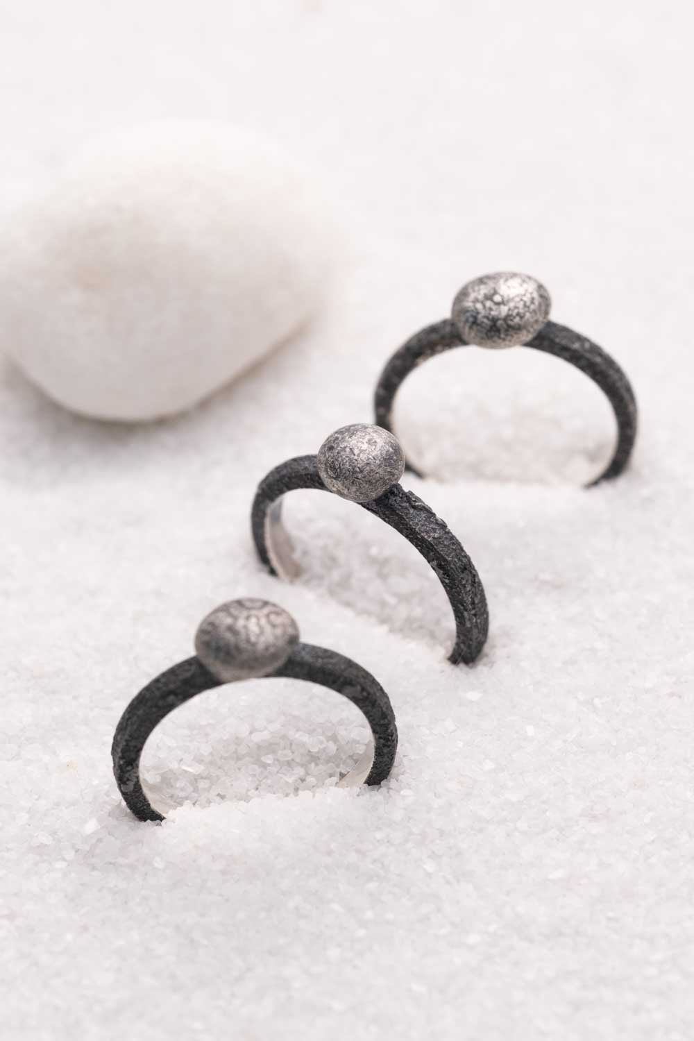 Rock Garden Silver Ring