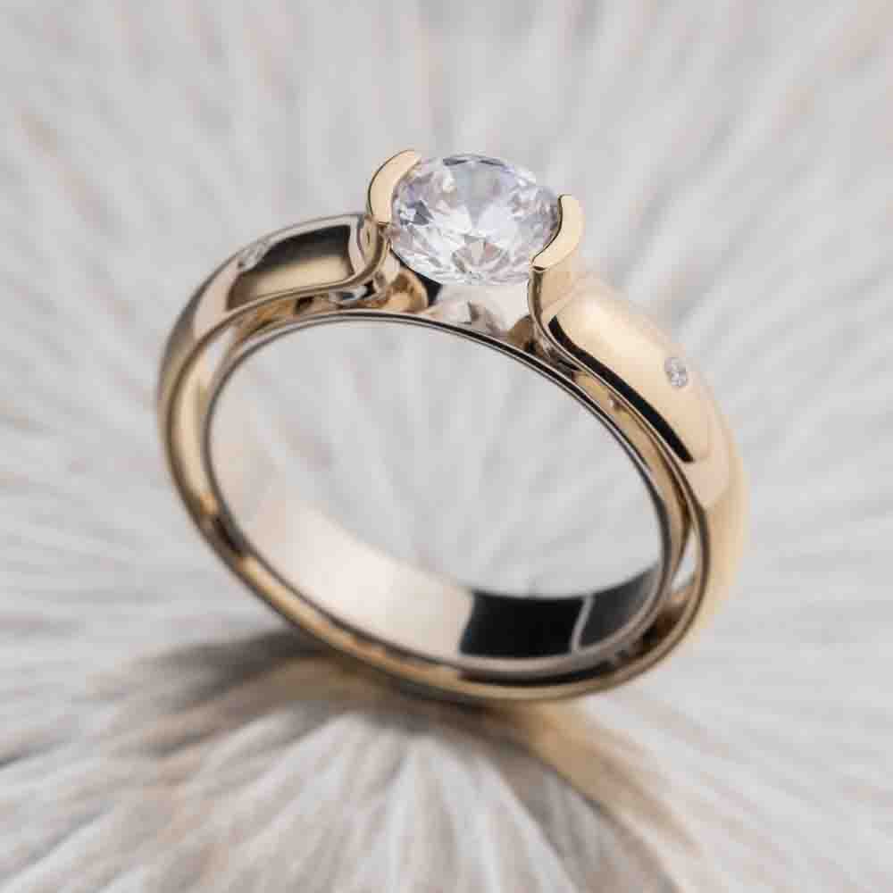 Beyond Moon Diamond Ring