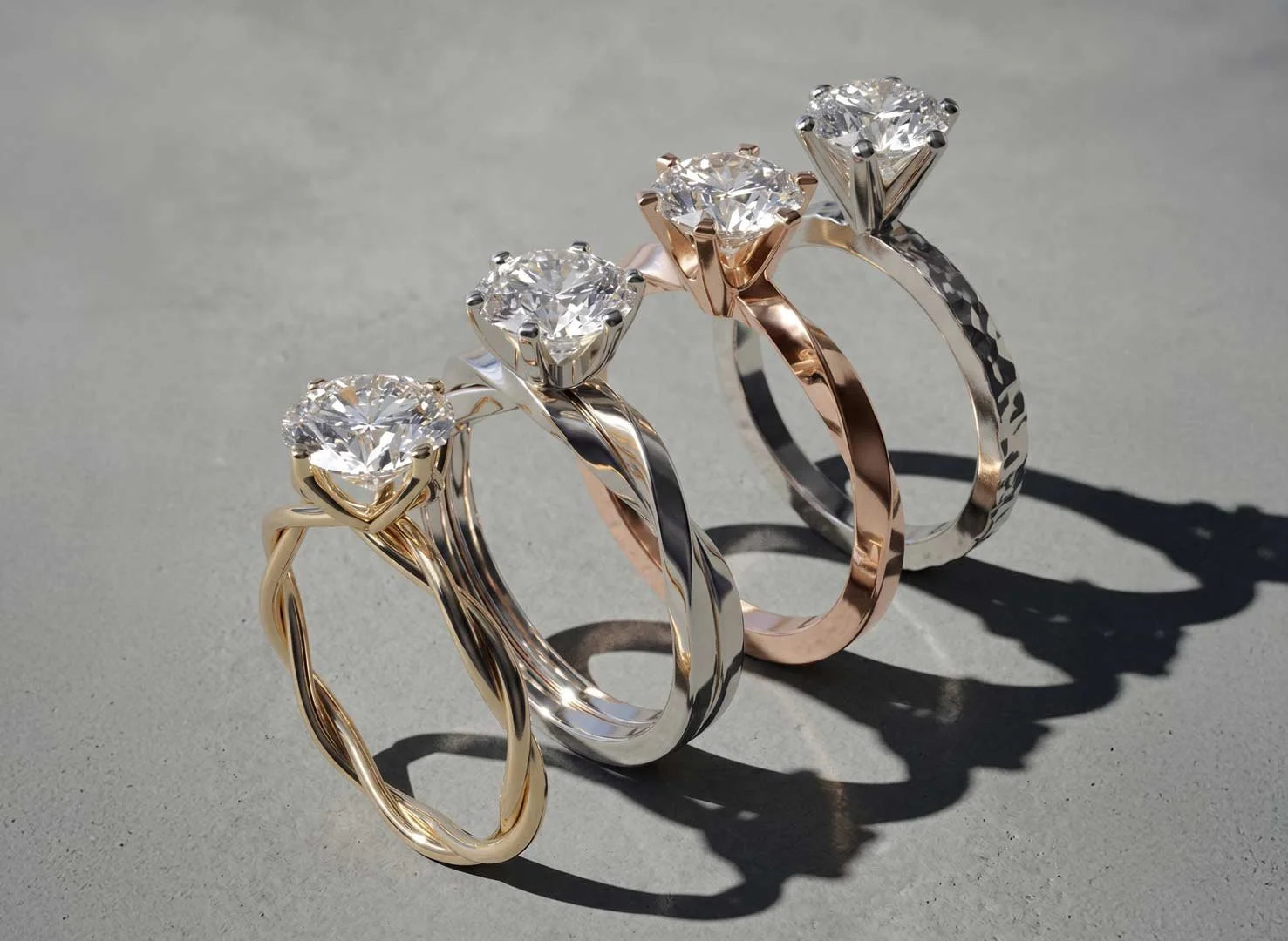 Engagement Ring in 18K Gold