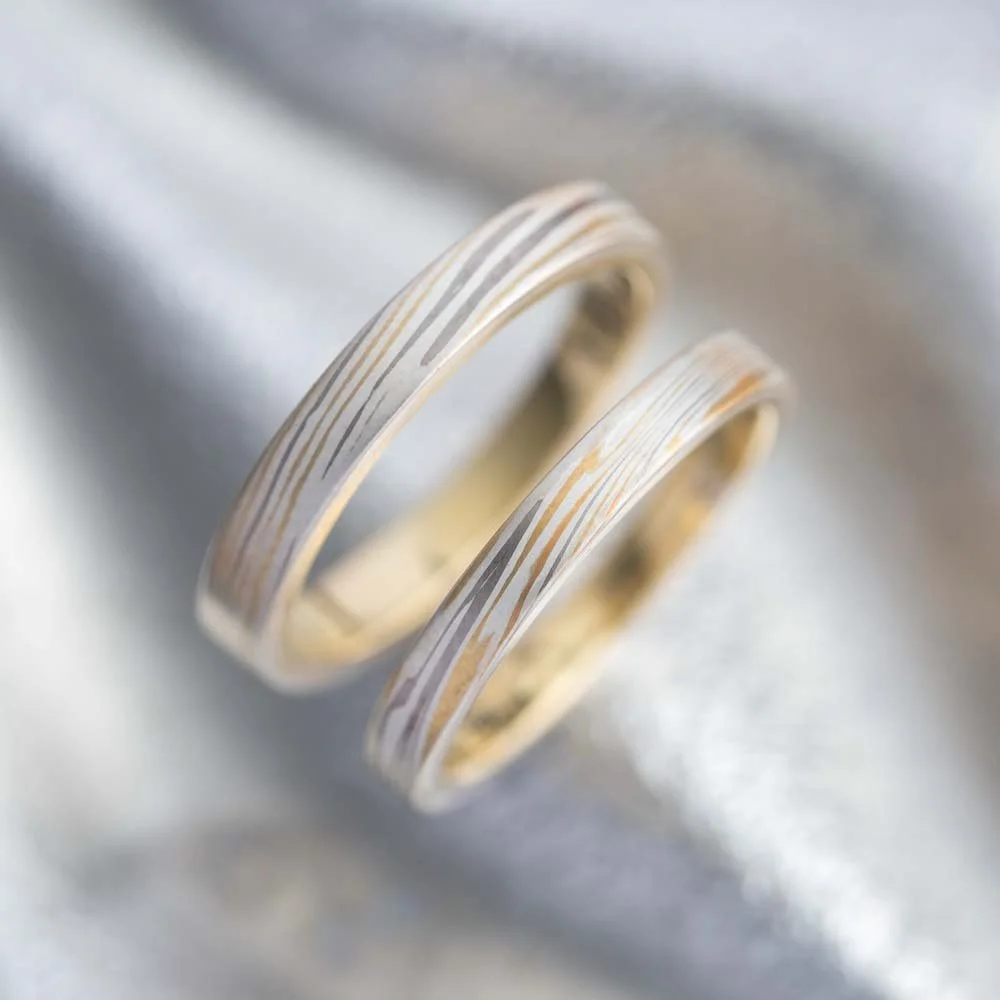 18K Perfectly Imperfect Ring on Sliver surface