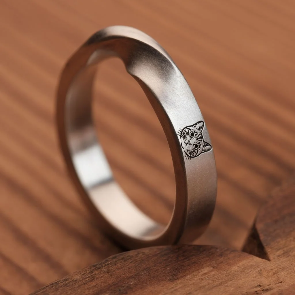 Pet Engraving Infinity Ring