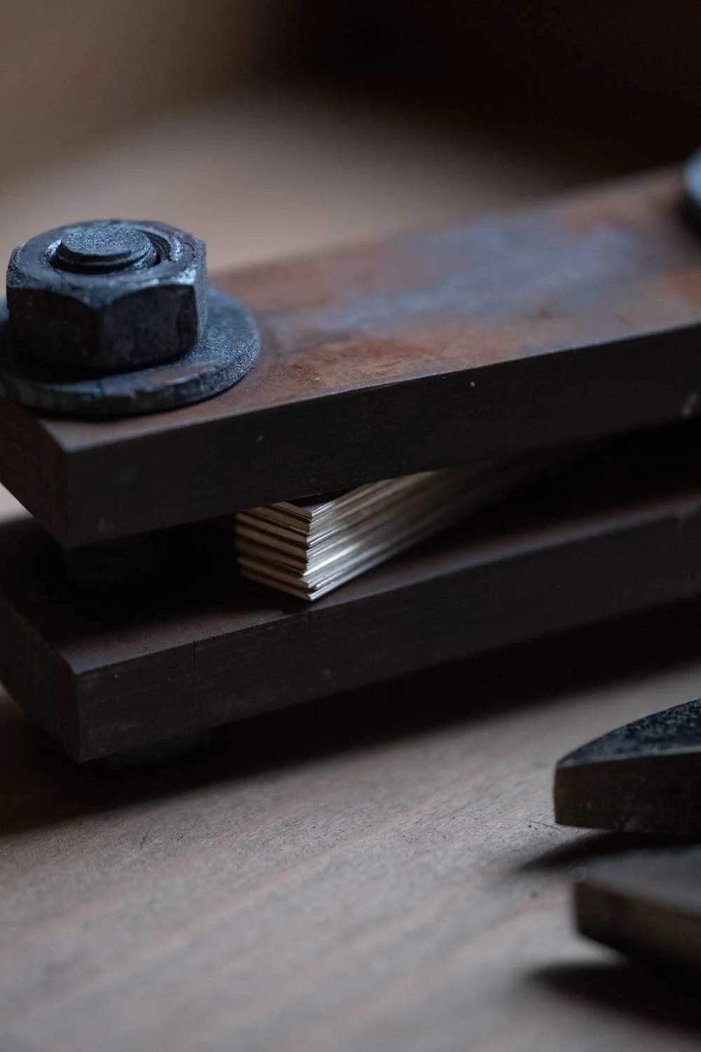 Mokume Gane making process, material include sterling silver, copper, silver alloy, gold soldering