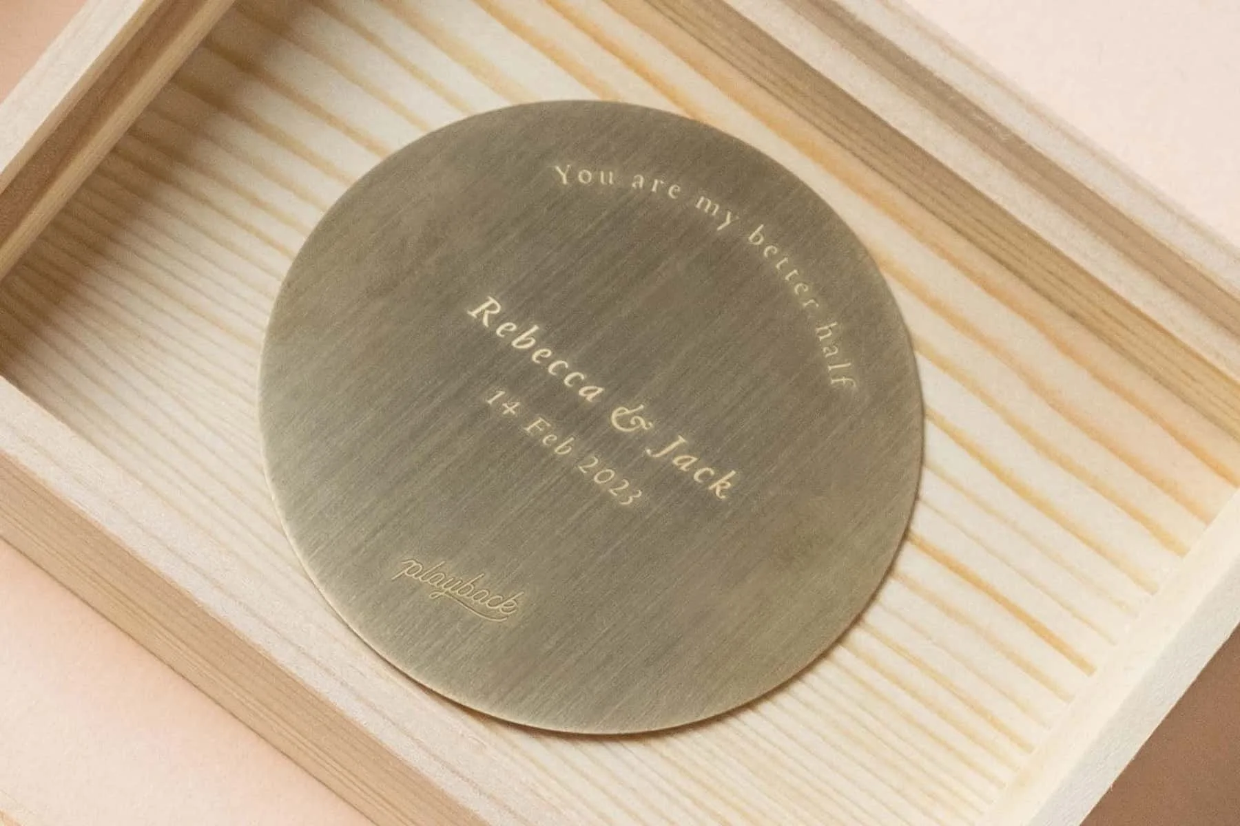Gift box Engraving — Playback Concept Hong Kong