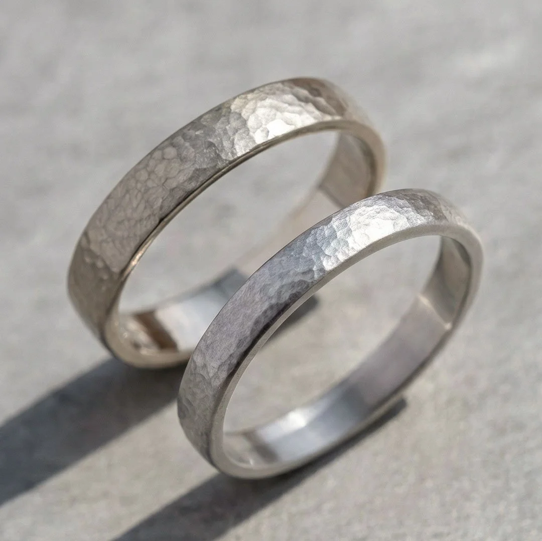 wedding ring workshop hammer classic