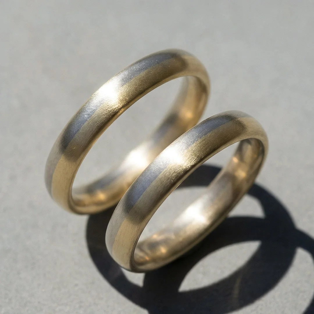 Duo wedding ring workshop moonlight ring