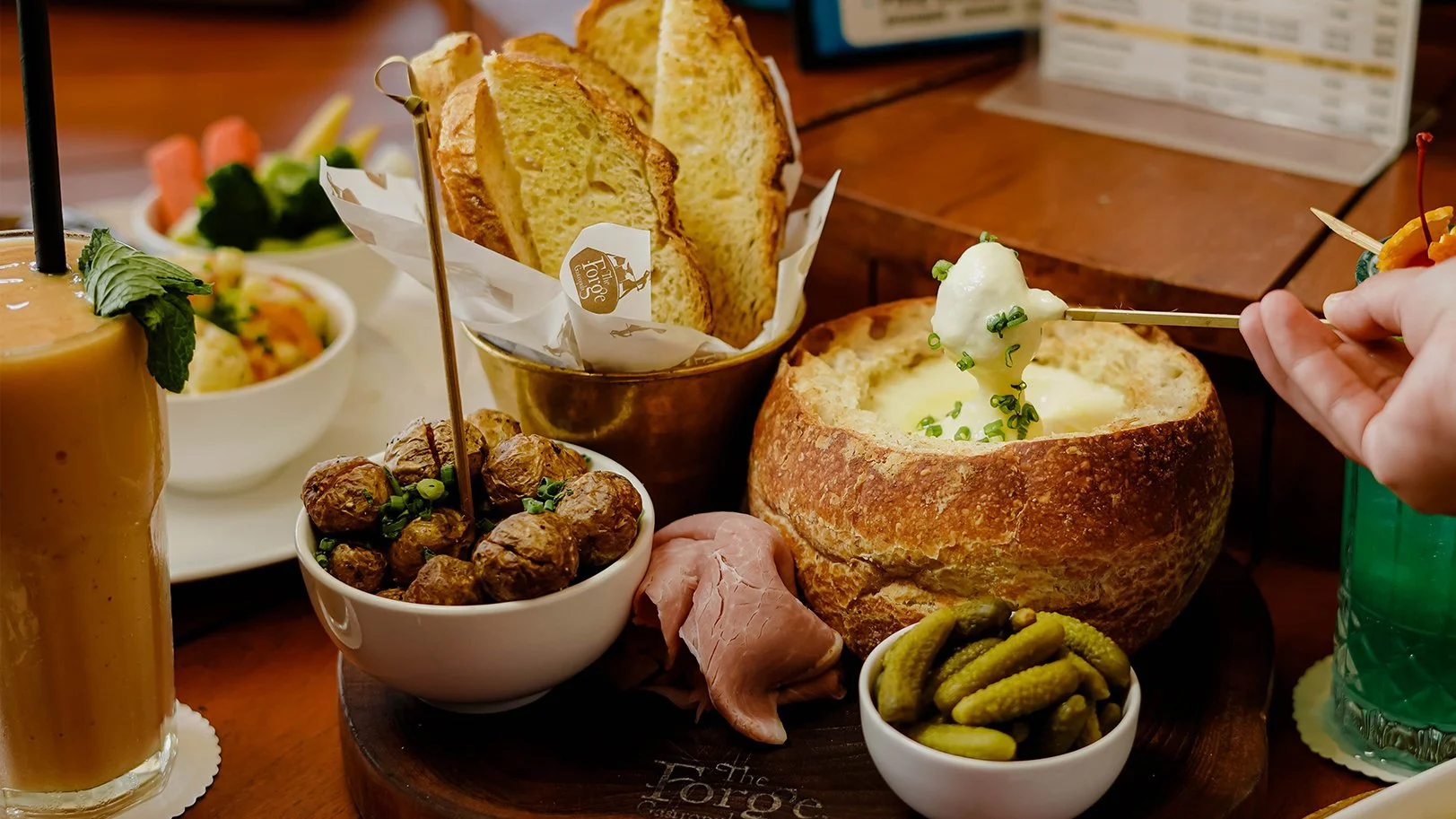 traditional pub fare at the forge bali