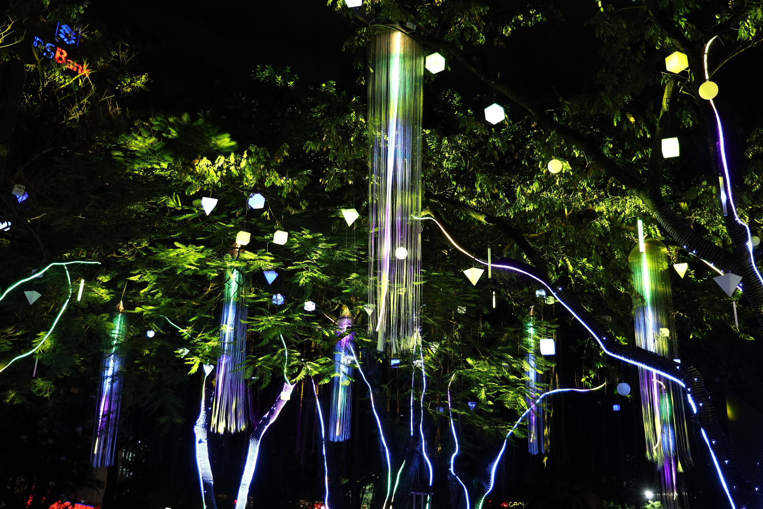    “Kaleidoscope of Sight, Sound, and Light,” featuring three iconic medleys projected using mappable LED lights and interactive floor projections, directed by Ohm David and animated by Kroma   