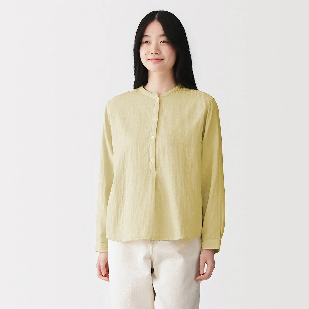 Women's Kapok Blend Double Gauze Blouse P1,950.jpg
