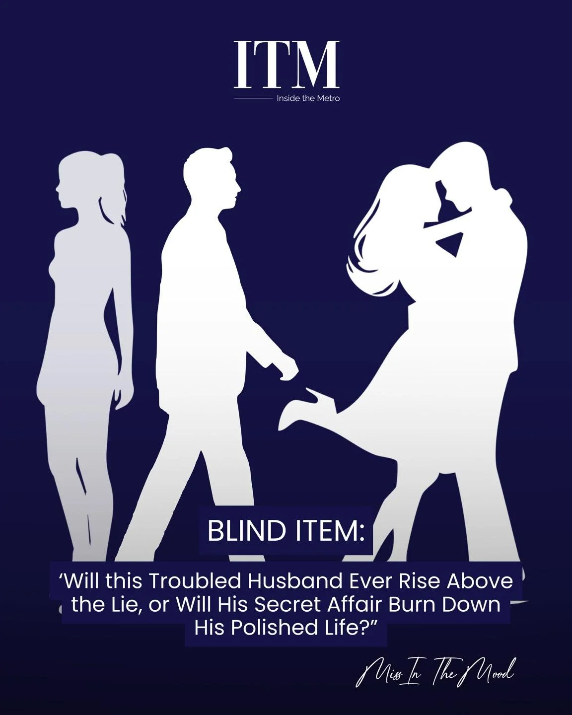 BLIND ITEM: Right Love, Wrong Wife? (Part 2)