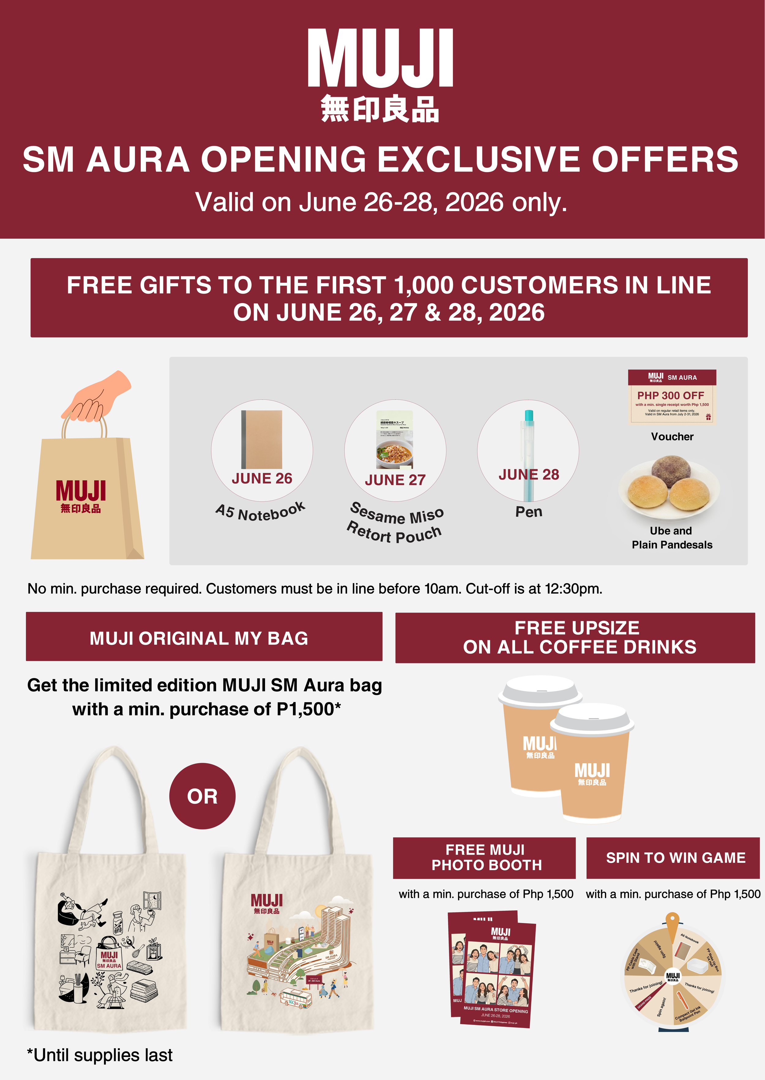 MUJI SM Aura Opening Exclusive Offers June 26-28.png
