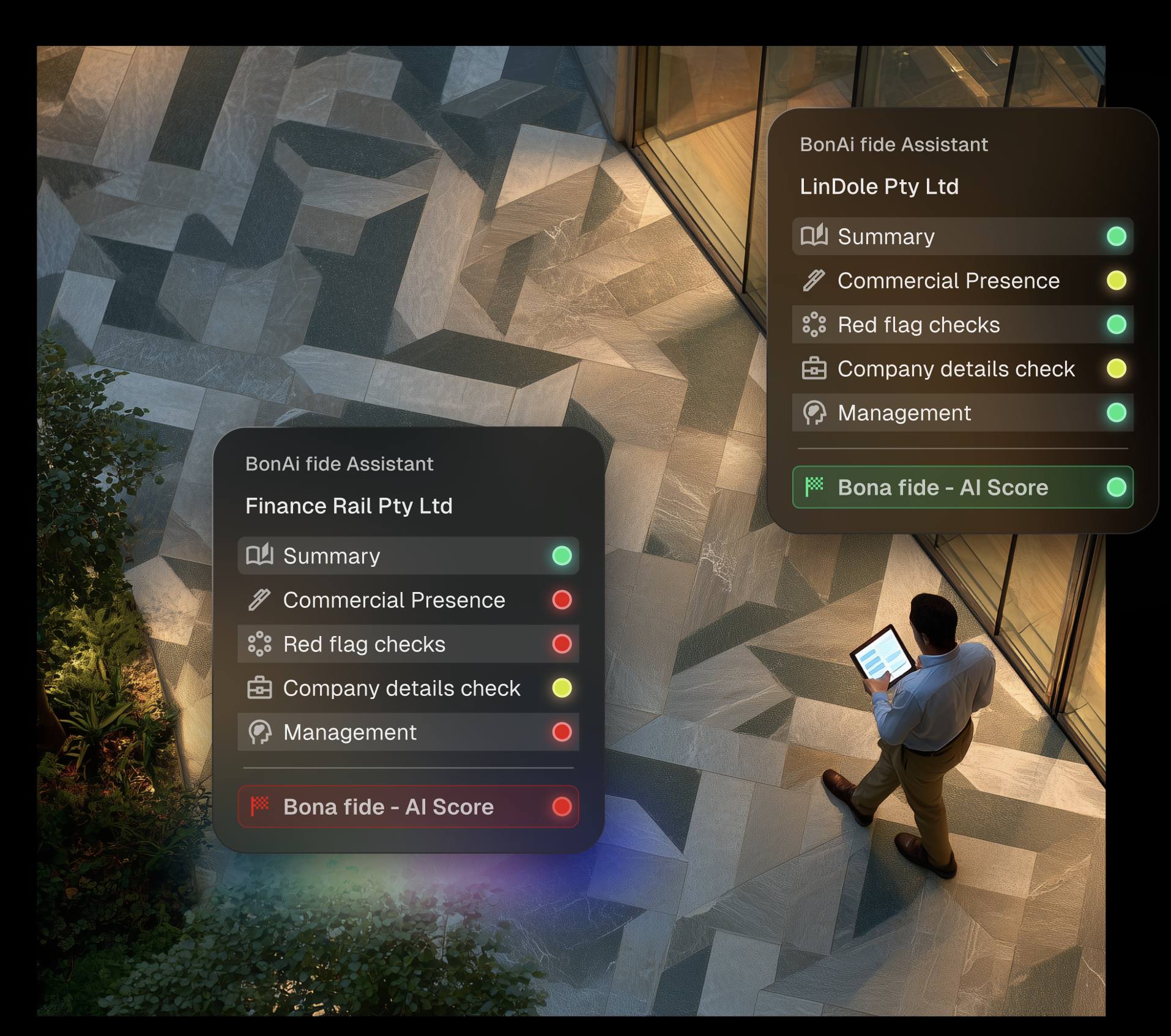 AI generated image of man walking