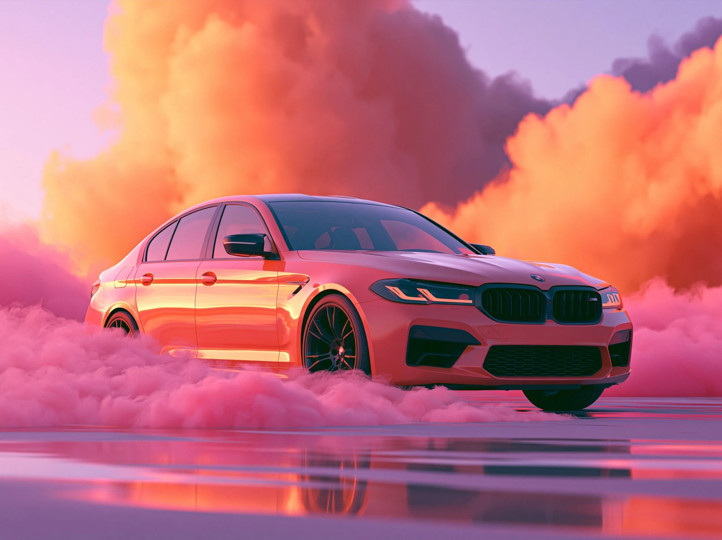 AI generated image of a BMW car