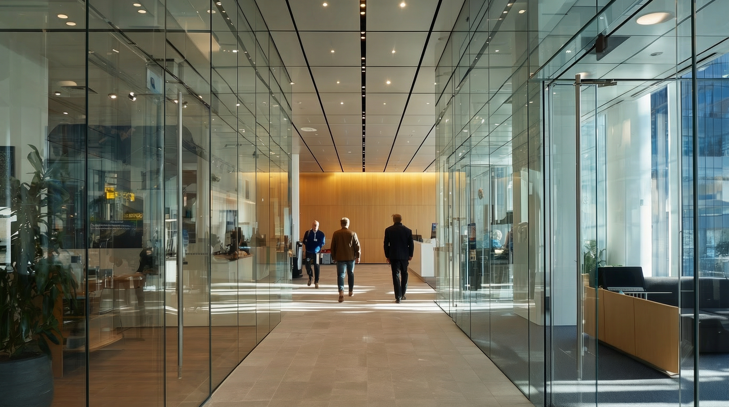 AI generated image of a modern office