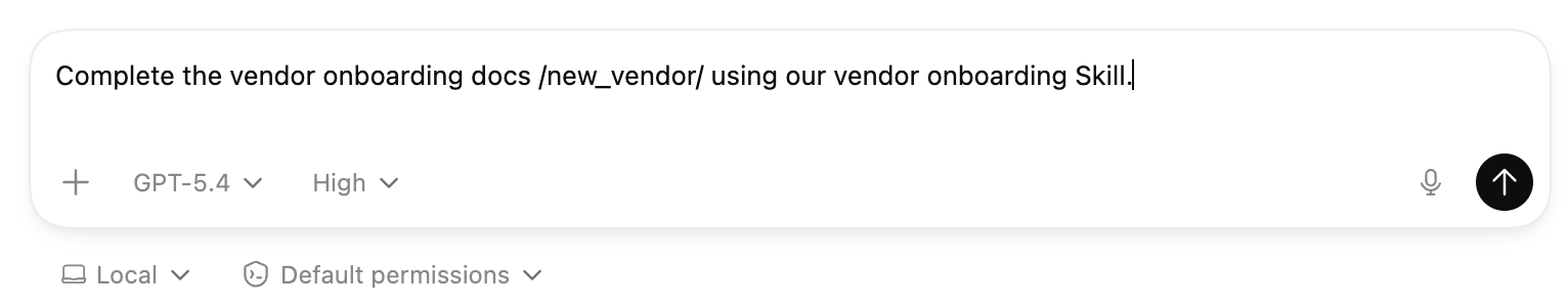 Screenshot of OpenAI Codex